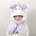thumbnail image 2 of Sanrio-gorro de peluche de Hello Kitty Kuromi, bufanda de guante, mantiene el calor, gorro de felpa, juguetes bonitos, regalos para niños LIUWENJING unisex, 2 of 2