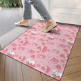 thumbnail image 4 of Red Strawberry Plants Fruit Cat Door Rugs,Washable Non Slip Door Mats Indoor,Decorative Door Mats,Entry Mat Indoor for Entrance,Bedroom,Kitchen,Bathroom,17"x30", 4 of 6