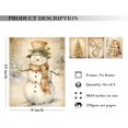 thumbnail image 2 of Hieng Vintage Christmas Wall Decor, Christmas Prints, Retro Christmas Wall Art Decor for Home Bedroom Living Room Office, Christmas Snowman Tree Posters Wall Art Set of 4, Unframed, 2 of 6