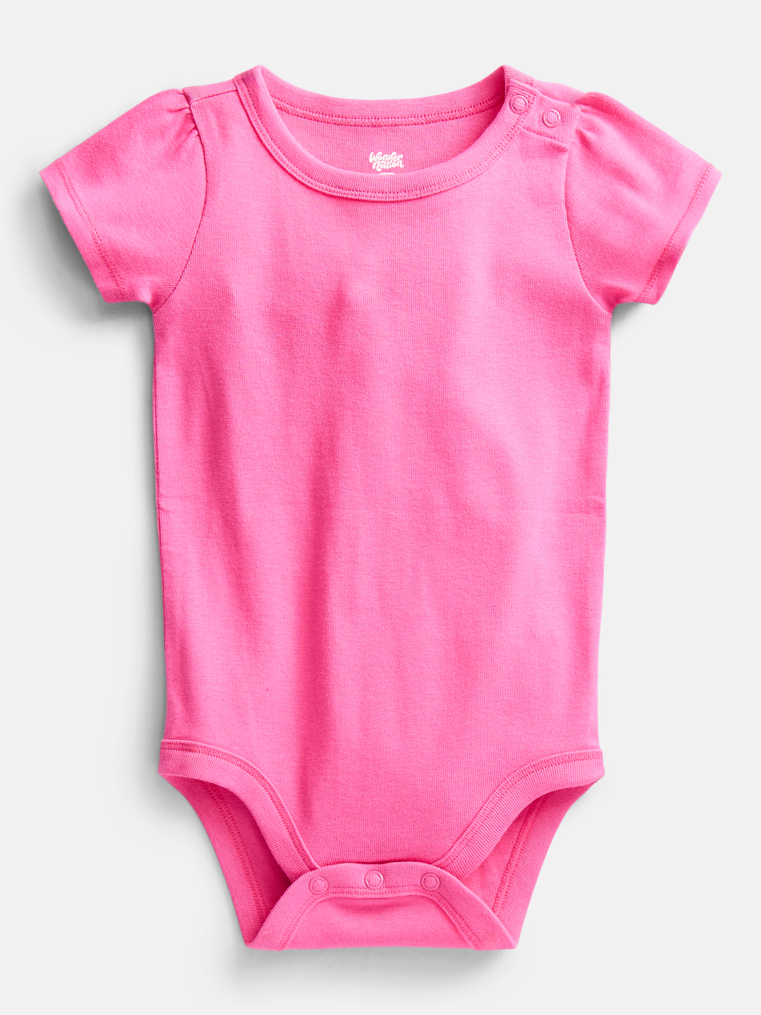 Wonder Nation Baby Girls Short-Sleeve Bodysuits 3-Pack photo 2