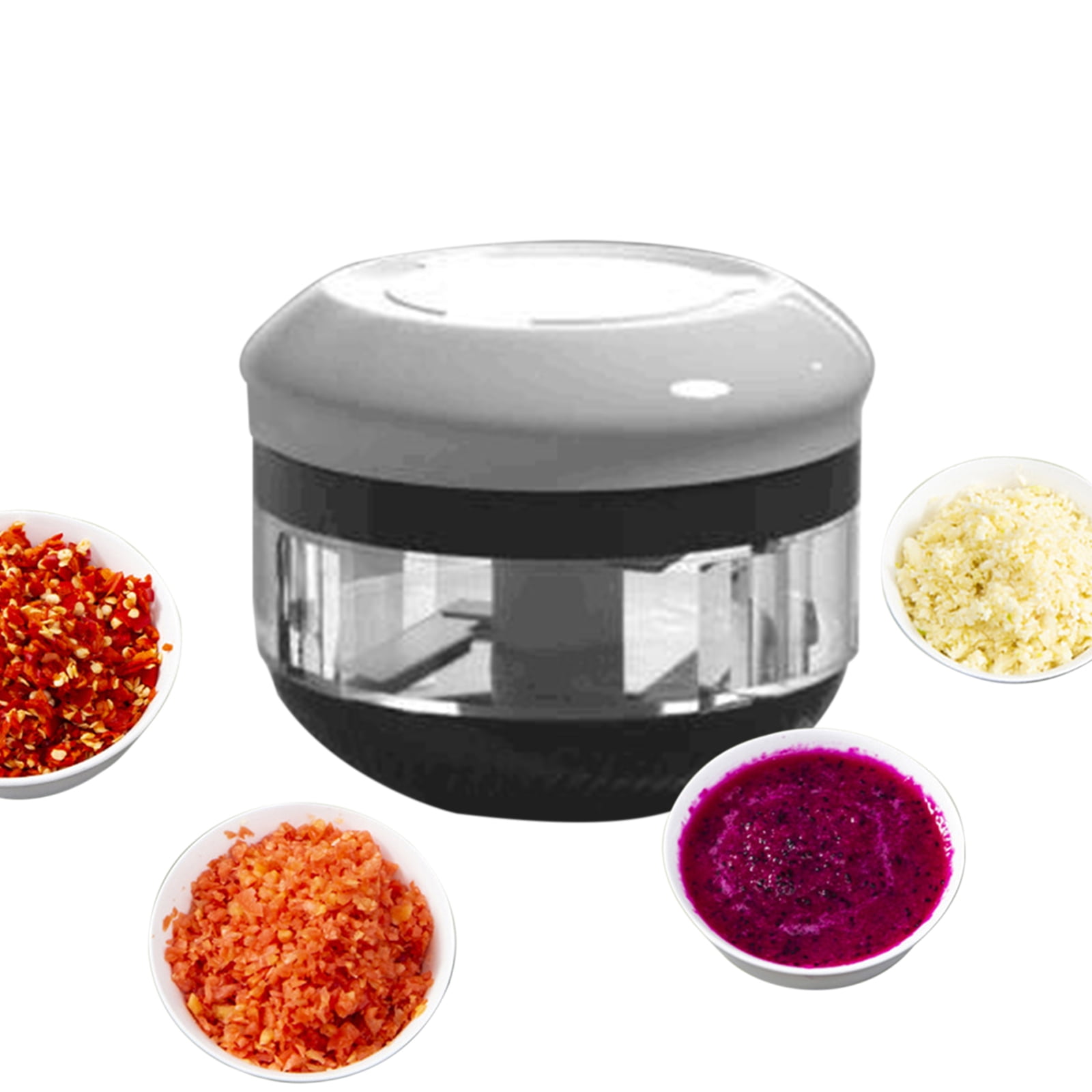 Htovila Mini Manual Garlic Chopper Hand Held Food Chopper for Chopping