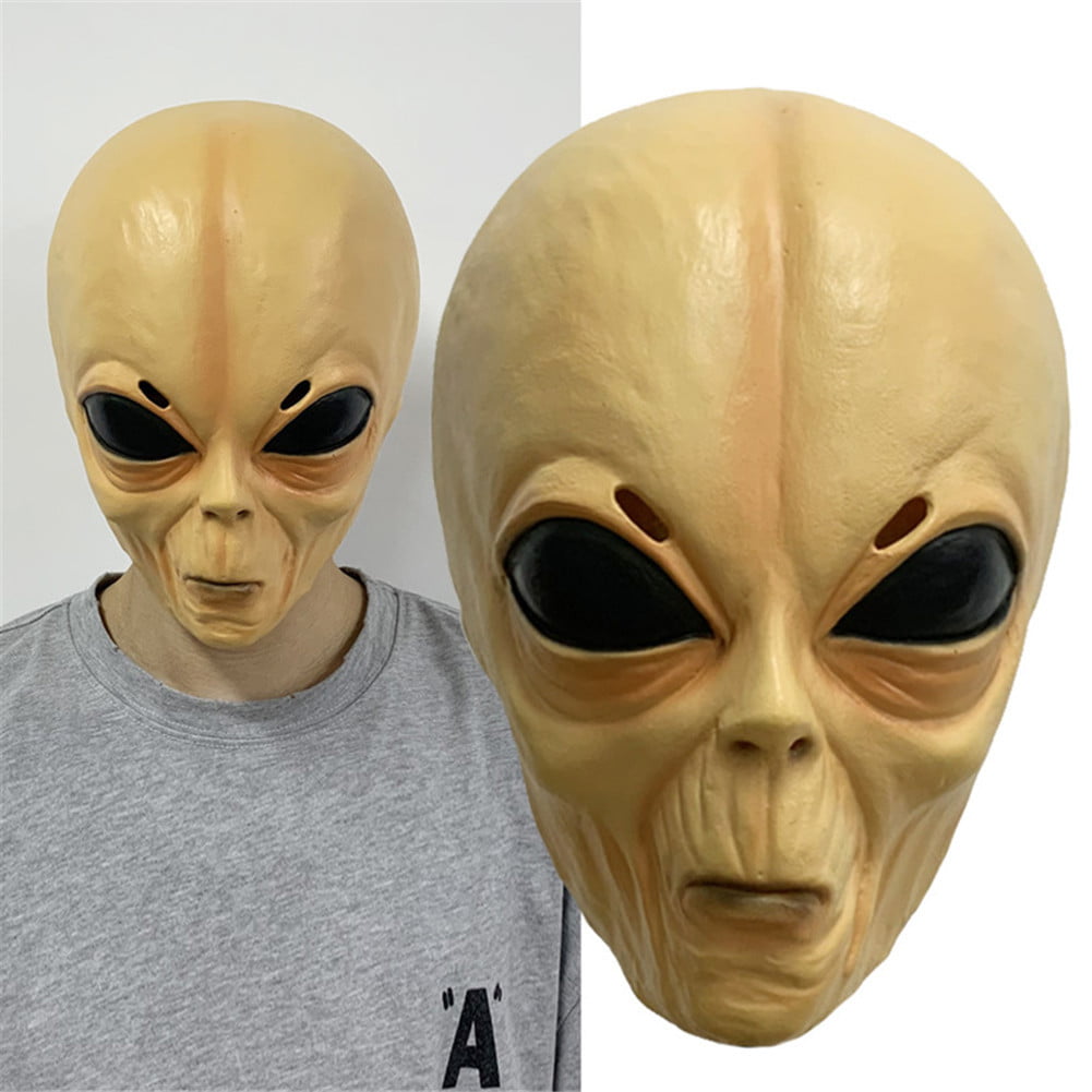 Alien Latex Mask Halloween Alien Horror Mask Headgear | Alien Latex ...