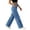 77Blue406, variant on High Waist Wide Leg Pants For Women Casual Loose Trousers Flowy Long Pants For Daily Wear Soft Bottom L