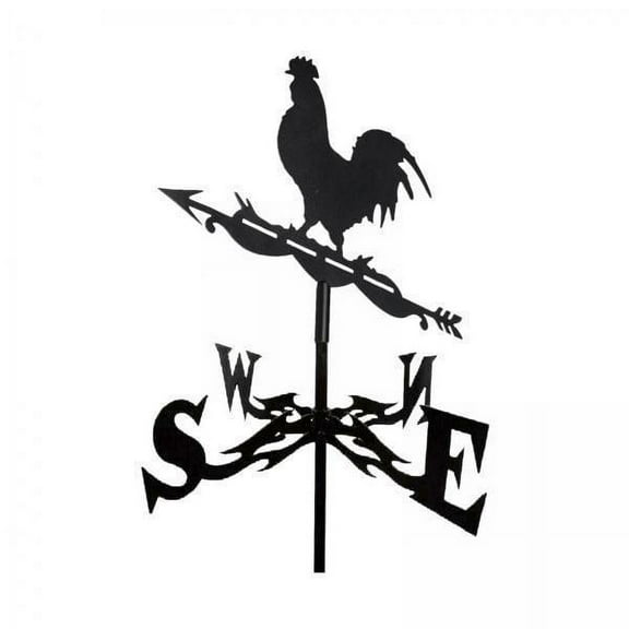 Weather Vane,roof mount weathervane cast iron weather vanes,black wind vane garden yard ornament cupola, direction indicator windmill cottage,metal art craft wind direction barn