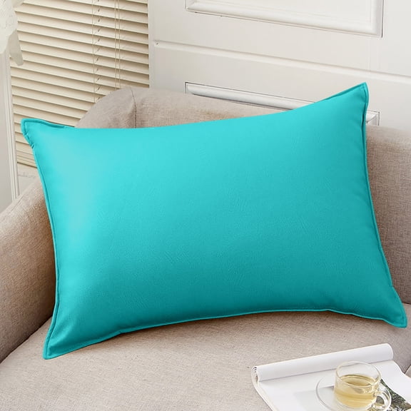 Vfedsrsge Waterproof Outdoor Pillow Cover 12x20 Inch Solid Color Throw Pillow Covers for Patio