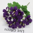 thumbnail image 6 of Clearance Under $3 Artificial Flower Bouquet Faux Flower Bundle Abs For Living Room Vase Filler Wedding Arch Arrangement Purple (1Pc), 6 of 9