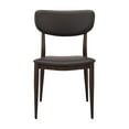 thumbnail image 3 of Take Me Home Classic Silloutte Dining Chair, Gray PU Upholstery and Walnut frame., 3 of 4