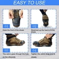 thumbnail image 5 of 11 Spikes Crampons Ice Cleats for Shoes and Boots Silicone Anti-Slip Hiking Fishing Walking Mountaineering L, 5 of 10