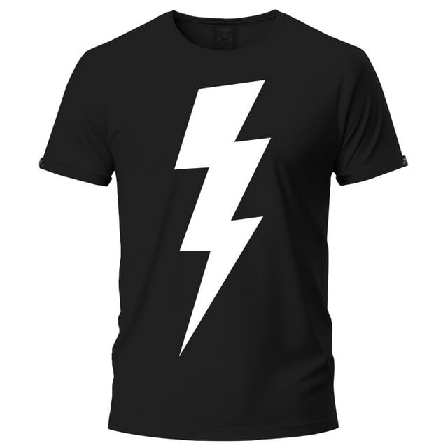 Playera Negra Manga Corta Mediana Thunder