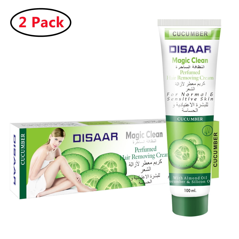 2 Pack Hair Removal Cream for Women and Men Leg & Pubic & Bikini Hair