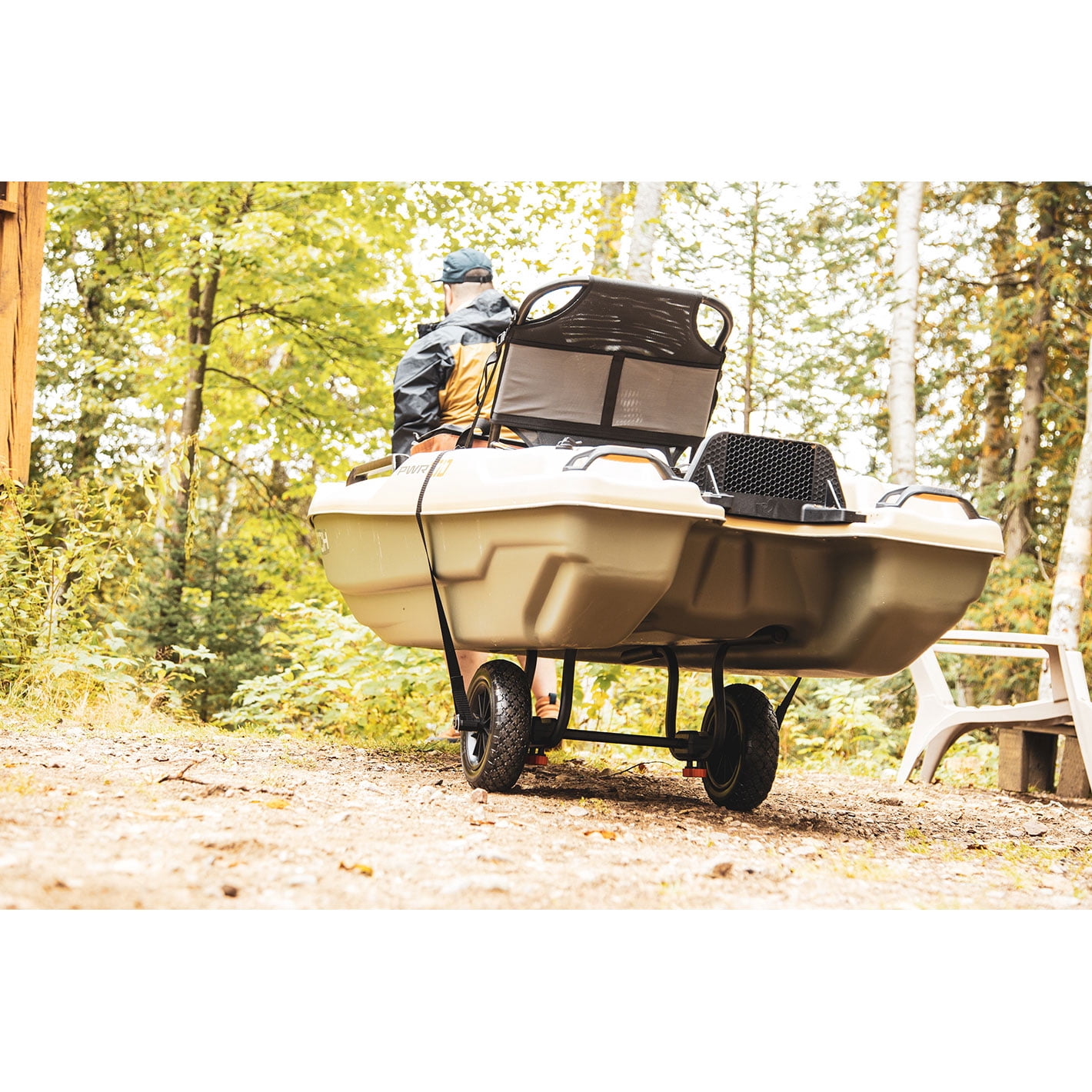 Pelican, Deluxe Cart for Canoe, Kayak and SUP, Black