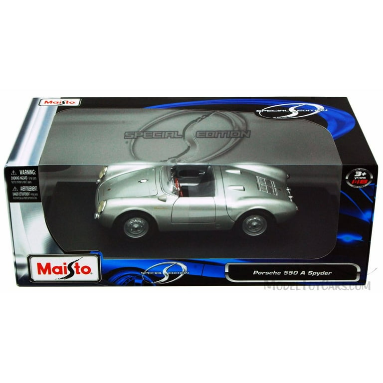 ミニカー Porsche 550 Spyder Majorette 1955 Porsche 550 Spyder Metallic Silver 1:64 in