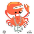 thumbnail image 1 of Cool Crab with Anchor Cute - 3" Vinyl Sticker - For Car Laptop I-Pad Phone Helmet Hard Hat - Waterproof Decal, 1 of 1