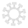 thumbnail image 4 of FRCOLOR  35 Pcs Mold Buckle for DIY Crafts Plastic Reusable Flowerpot Concrete White, 4 of 8