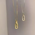 thumbnail image 3 of MATROOY New 925 Sterling Silver Necklace Geometric Shape Pendant Shiny Clavicle Chain-A2, 3 of 7