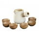thumbnail image 5 of Juego de tetera de porcelana con hojas sueltas y asa lateral para hotel 1000ml Blanco, 5 of 9