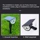 thumbnail image 5 of Bearachild 10W 900lm 120 grados girado jardín luz solar energía paisaje luz IP55 impermeable al aire libre patio lámpara Iluminación y accesorios No.03 NO2 Bearachild HA005599-03B, 5 of 6