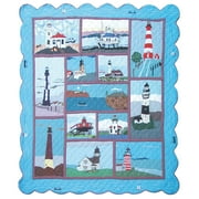 Patch Magic Lighthouse Gallery Quilt Queen 85"X 95"