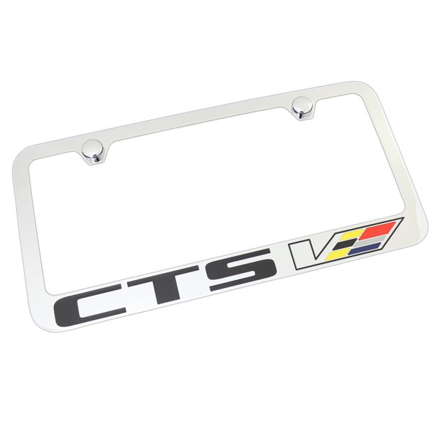 Cadillac CTS V License Plate Frame (Chrome)