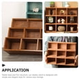 thumbnail image 3 of Minkissy Figure Display Shelf With Rectangular Wood For Wall Display 1Pack, 3 of 7
