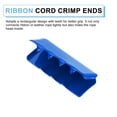 thumbnail image 3 of 10Pack Ribbon End Crimp Clamps, 25mm/0.98inch Belt Ends Tip, Deep Blue, 3 of 7