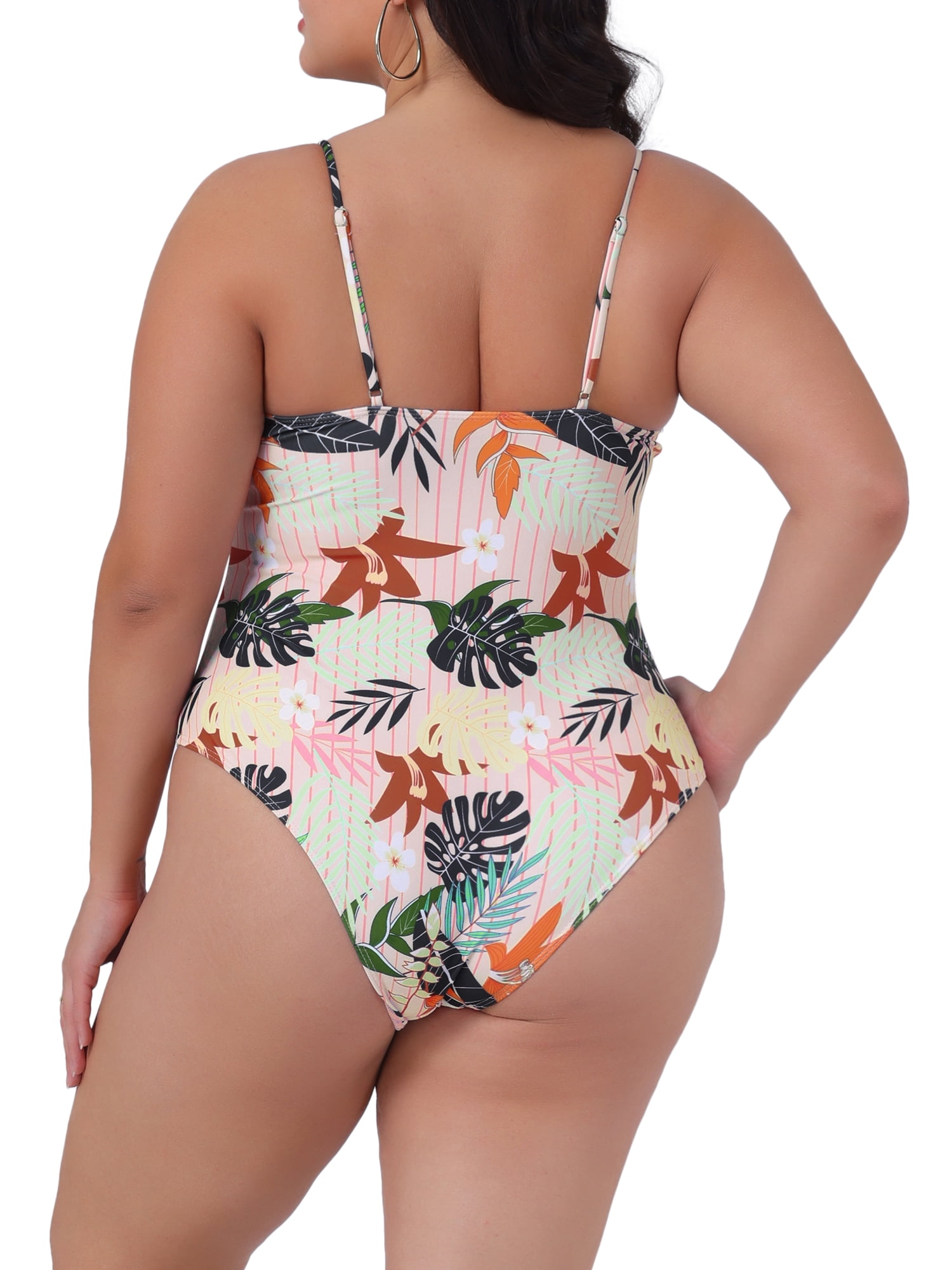 DARING DIVA Women's Plus Size One-Piece Swimsuit Swimdress Beach Wear 2X Pink