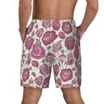 thumbnail image 2 of Lsque Mens Swim Trunks Rose Flowers Pattern - Bathing Suit Compression Liner - Beach Swim Shorts Swimwear - (S-3XL) - Stretch Quick Dry -Large, 2 of 9