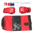 thumbnail image 4 of Sac de Sable de Boxe Vide Art Martial Karaté Kickboxing Sac de Frappe Gant Main 80cm, 4 of 8