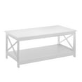 thumbnail image 5 of Convenience Concepts Oxford Coffee Table with Shelf, White, 5 of 5