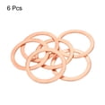thumbnail image 3 of Uxcell Flat Copper Washers Copper Flat Sealing Ring Copper 6 pack 40x50x2mm, 3 of 6