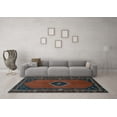 thumbnail image 3 of Ahgly Company Indoor Rectangle Persian Light Blue Traditional Area Rugs, 8' x 10', 3 of 4