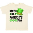 thumbnail image 3 of Inktastic Happy St. Patrick's Day Green Hat and Clovers Boys or Girls Toddler T-Shirt, 3 of 5