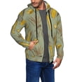 thumbnail image 3 of Zip Up Hoodies for Men - Cartoon Corn and Wheat Long Sleeve Comfrt Men'S Fashion Hoodies & Sweatshirts, Jackets for Men Hoodies Pullover Clothing Clothes with Pouch, 3 of 5