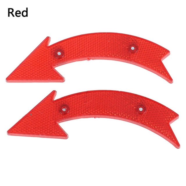 Remove Without Tools Wide Range Of Uses Bike Reflectors Bicycle Accessories Green Plastic Red White Approx.15cm
