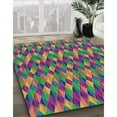 thumbnail image 3 of Ahgly Company Machine Washable Indoor Rectangle Transitional Green Area Rugs, 2' x 5', 3 of 7
