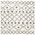 thumbnail image 6 of SAFAVIEH Sparta Eliot Geometric Polyester Shag Area Rug, Ivory/Grey, 3' x 5', 6 of 7