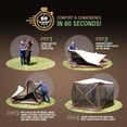 thumbnail image 4 of Clam Quick Set Pavilion Portable Camping Outdoor Gazebo Canopy Screen, 4 of 13
