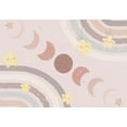 thumbnail image 2 of Kids Wallpaper Wall Mural - Moon Among Stars and Rainbows, 2 of 5