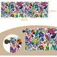 thumbnail image 2 of Valances for Windows, Bright Colorful Flowers Semi Sheer Valances Windows Curtain, Rod Pocket Short Window Treatment Light Filtering Decor Valances for Kitchen Living Room Bedroom Windows - 54"x18", 2 of 6