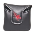 thumbnail image 2 of Golf Mallet Putter Head Cover Plush Inner Lining Durable Golf Club Headcover Black, 2 of 8