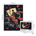 thumbnail image 4 of 500 PCS Jigsaw Puzzles 500 Pieces Poker Chips,Unique And Beautiful Design,Charm Artwork For Adults,Modern Art Poker Chips Wooden Puzzle,Puzzles Suitable For Entertaining With Family During Holidays, 4 of 6
