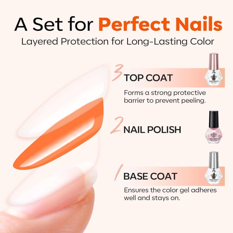 No-Wipe Base and Top Coat Nail Polish Set photo 3