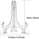 thumbnail image 3 of Bienvenido Caballete de plástico de 12 piezas, soporte para tablero, caballete para cuadros (transparente), 3 of 7