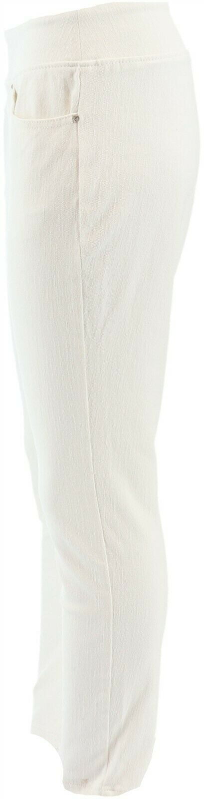 Belle Kim Gravel Flexible Pull-On Knit Jeggings Pockets Black 12 NEW A283921