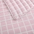 thumbnail image 6 of City Scene Woven Grid Pink Reversible 3 Piece Full/Queen Quilt Set, 6 of 12