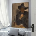 thumbnail image 3 of Diego Rivera 《Self-portrait with Broad-Brimmed Hat》 Wall Art Prints Canvas Poster Canvas Wall Art Poster Decorative Bedroom Modern Home Print Picture Artworks Posters 08x12inch(20x30cm), 3 of 6