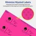 thumbnail image 5 of Avery Printable Rectangle Labels, Neon Magenta, 1.5" x 2.75", 800ct, 5 of 11