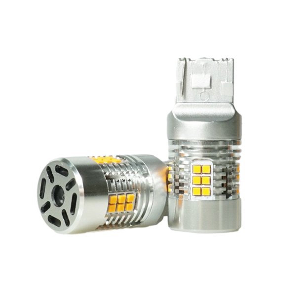 Riwesomey Luz de giro del coche con ventilador de refrigeración, lámpara de señal del vehículo, bombilla de advertencia, intermitente, Bombillas para automóviles tipo 3