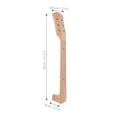 thumbnail image 2 of OFFIGAM Acoustic Guitar Neck Replacement Kit Wooden Beige Neck for Classical 41 Inch Guitar Luthier Tool, 2 of 8