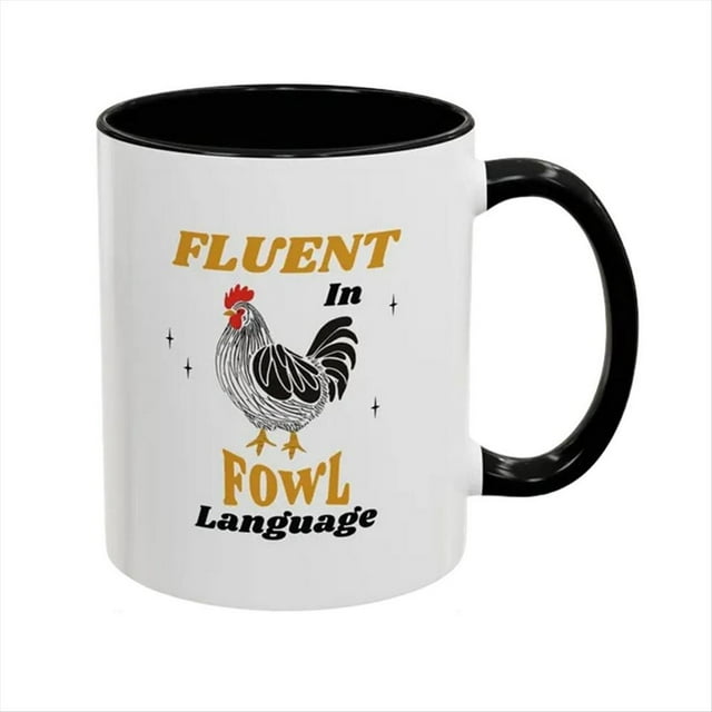 Taza de café de cerámica con estampado de pollo, 325 ml, tazas de té modernas, leche, cacao, grandes, para el hogar.